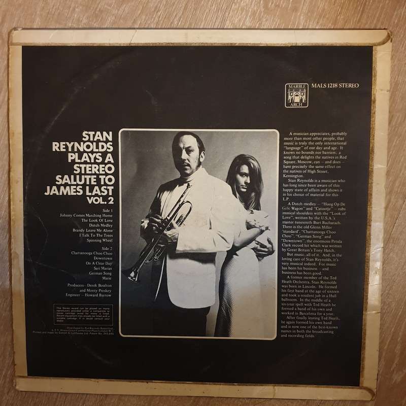 Stan Reynolds  Stan Reynolds Plays A Stereo Salute To James Last Vol.2 - Vinyl LP Record - ...