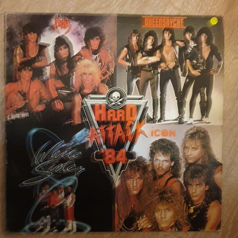 Hard Attack '84 -  Helix, Queensryche, Icon, White Sister -  Vinyl LP Record - Very-Good+ Quality...
