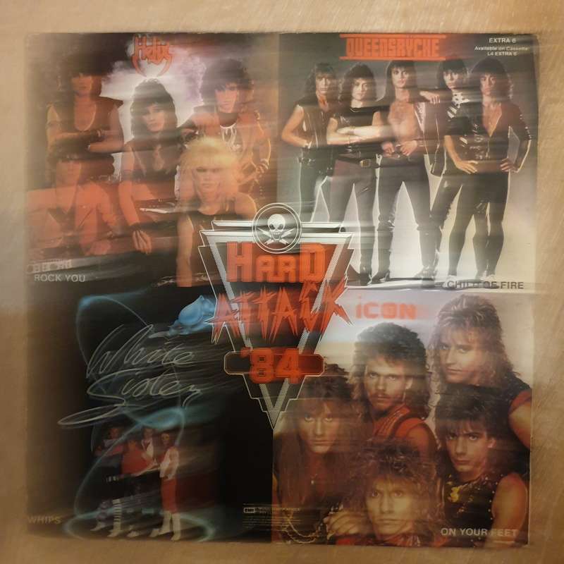 Hard Attack '84 -  Helix, Queensryche, Icon, White Sister -  Vinyl LP Record - Very-Good+ Quality...