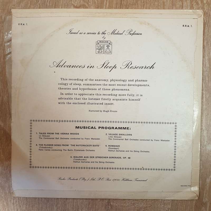 Mogadon - Advances in Sleep Research - Vinyl LP Record - Opened  - Very-Good- Quality (VG-)