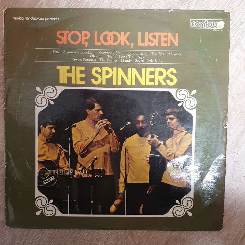 The Spinners  Stop, Look, Listen - Vinyl LP Record - Very-Good+ Quality (VG+)