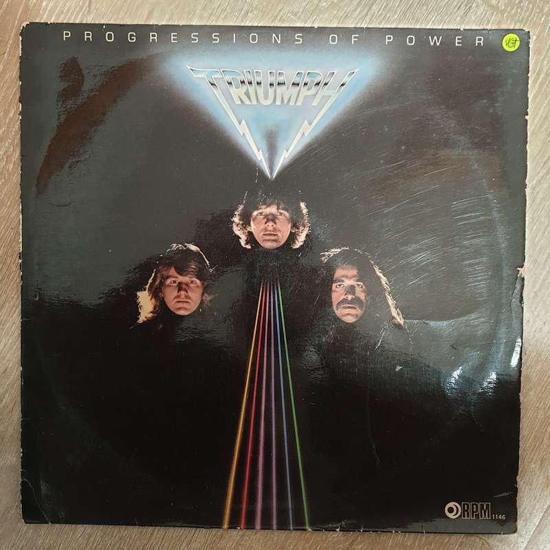 Triumph  Progressions Of Power  Vinyl LP Record - Very-Good+ Quality (VG+)
