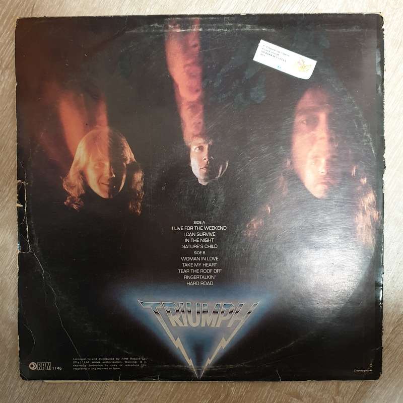 Triumph  Progressions Of Power  Vinyl LP Record - Very-Good+ Quality (VG+)