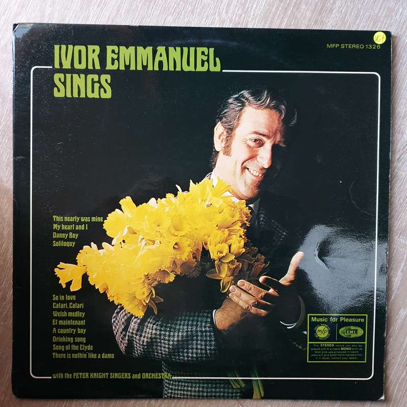 Ivor Emmanuel  Ivor Emmanuel Sings  Vinyl LP Record - Very-Good+ Quality (VG+)