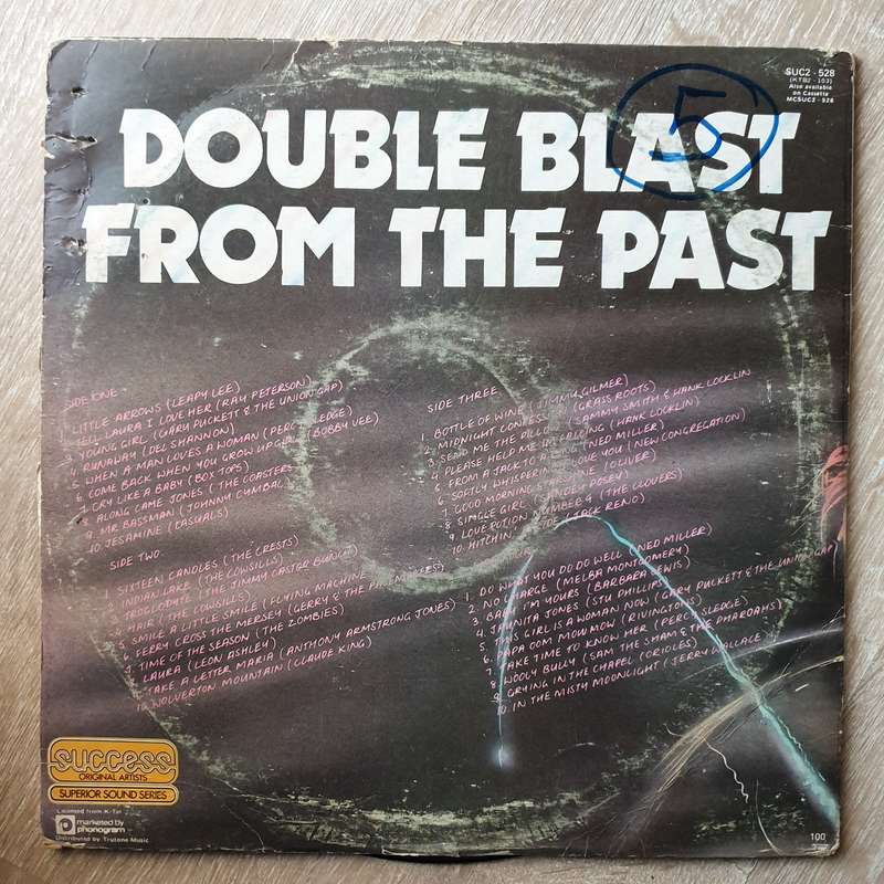 Double Blast From The Past - Original Artrists  - Double Vinyl LP Record - Very-Good Quality (VG)