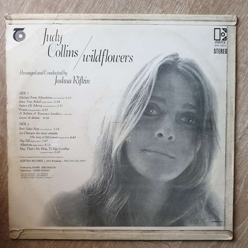 Judy Collins  Wildflowers  Vinyl LP Record - Very-Good+ Quality (VG+)