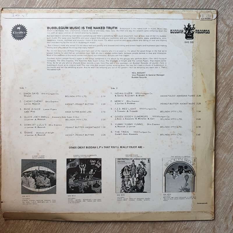 Bubble Gum Music Is The Naked Truth Volume 1 -  Vinyl LP Record - Very-Good+ Quality (VG+)