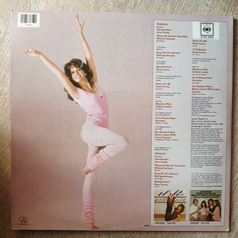 Jane Fonda's Workout Record -  (With Diagram Exercise Worksheet) - Vinyl LP Record - Opened  - Ve...