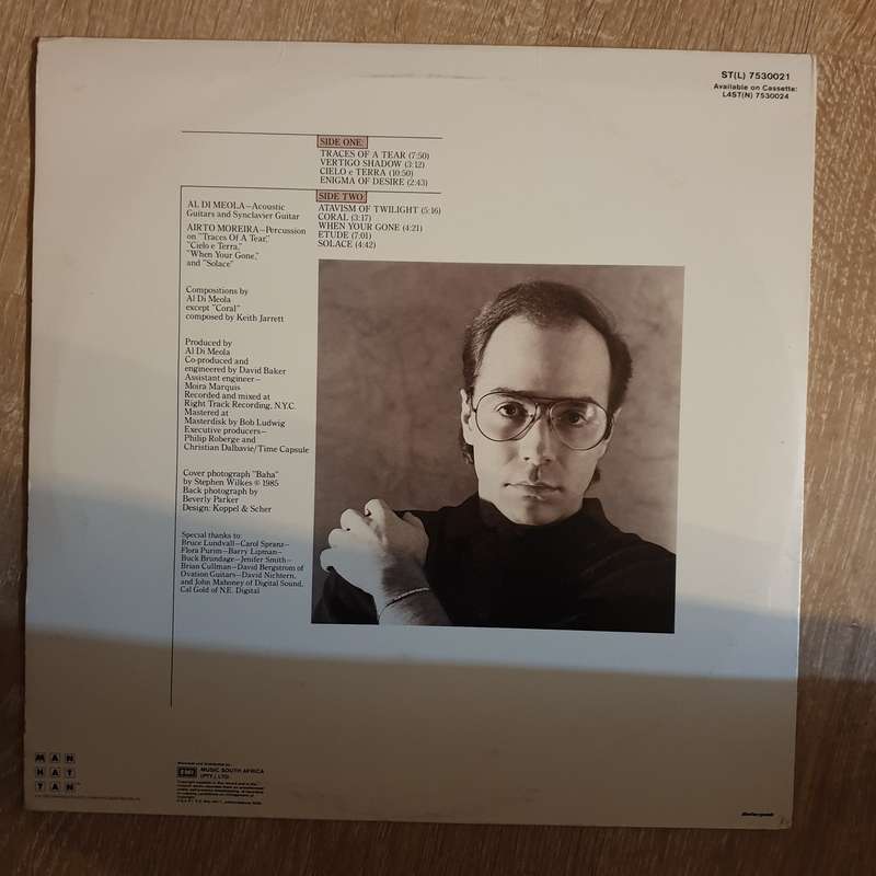 Al Di Meola  Cielo E Terra - Vinyl LP Record - Very-Good+ Quality (VG+)