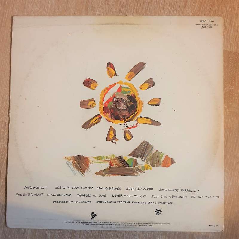 Eric Clapton  Behind The Sun  Vinyl LP Record - Very-Good+ Quality (VG+)