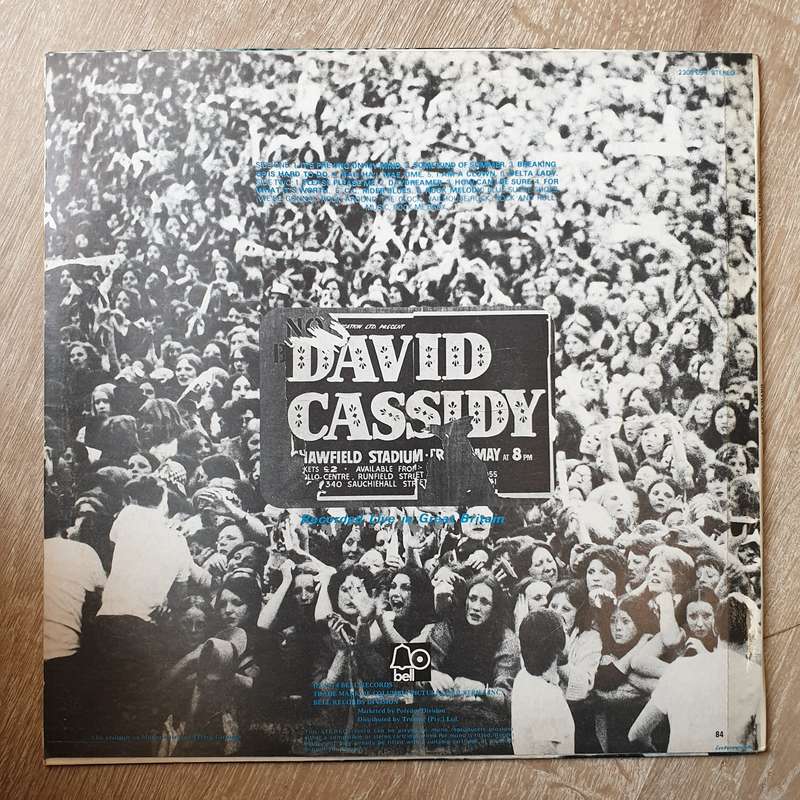 David Cassidy  Cassidy Live! - Vinyl LP Record - Opened  - Very-Good Quality (VG)