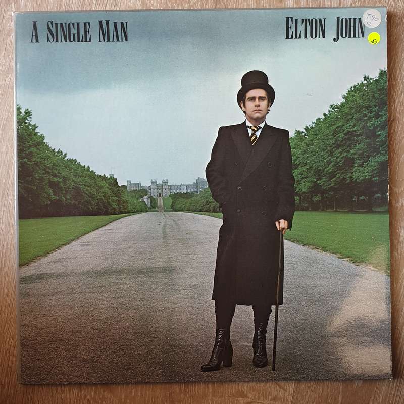 Elton John  A Single Man - Vinyl LP Record - Very-Good Quality (VG)