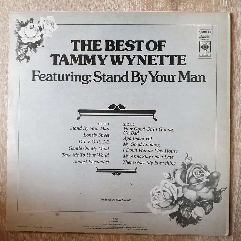 Tammy Wynette  The Best Of Tammy Wynette (Featuring: Stand By Your Man) - Vinyl LP Record -...