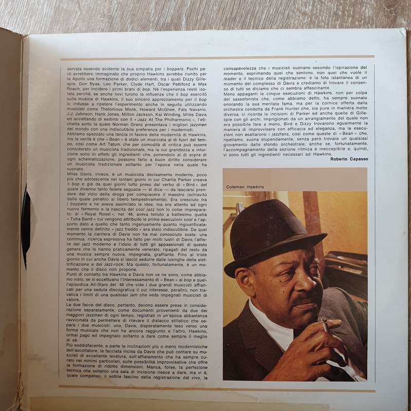 Miles Davis & Coleman Hawkins  I Giganti Del Jazz Vol. 54 - Vinyl LP Record - Opened  - Ver...