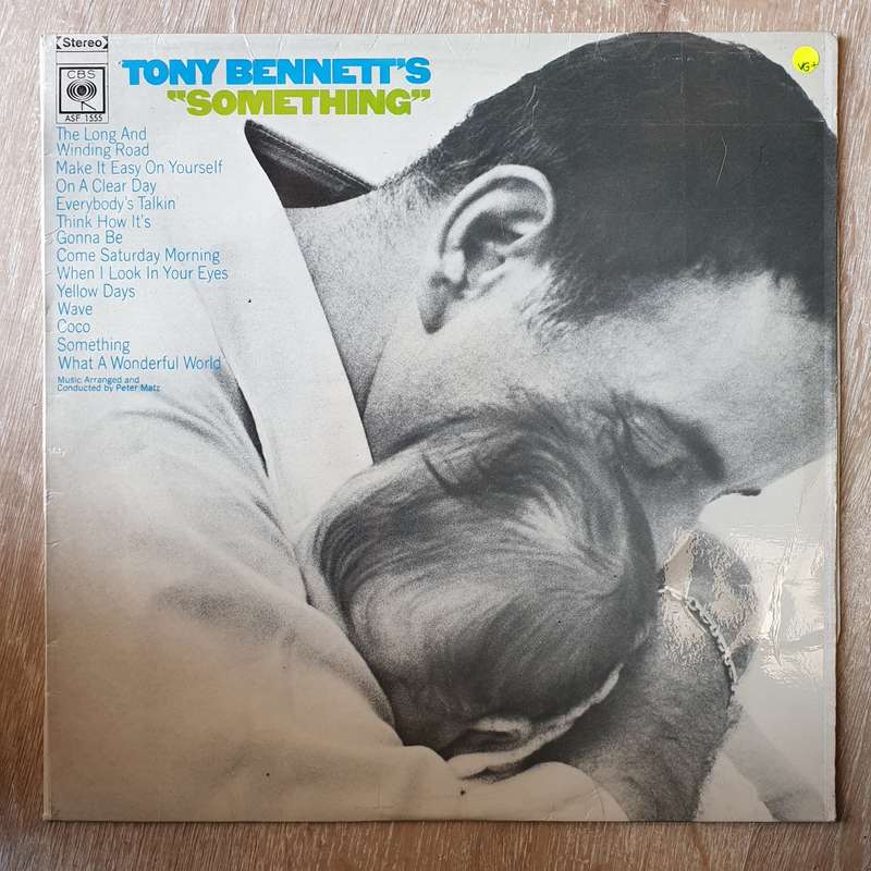 Tony Bennett  Tony Bennett's Something  Vinyl LP Record - Very-Good+ Quality (VG+)