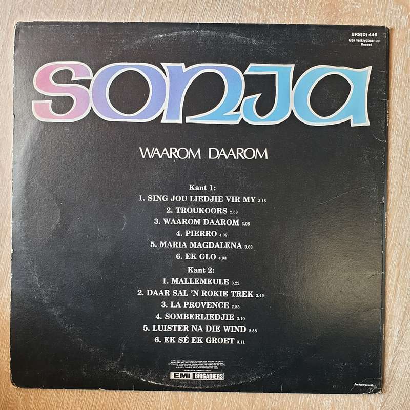 Sonja Herholdt  Waarom Daarom (Autographed)  Vinyl LP Record - Very-Good+ Quality (VG+)