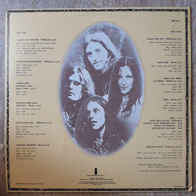 The Incredible String Band  Liquid Acrobat As Regards The Air  Vinyl LP Record (VG+)
