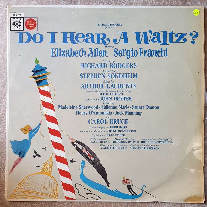 Richard Rodgers  Do I Hear A Waltz? (Original Broadway Cast) -  Vinyl LP Record  (VG+)