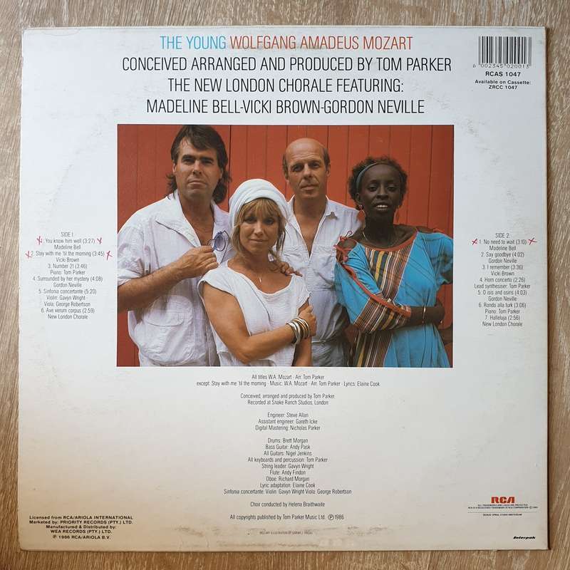 The Young Wolfgang Amadeus Mozart -  The New London Chorale - Vinyl LP Record - Very-Good+ Qualit...