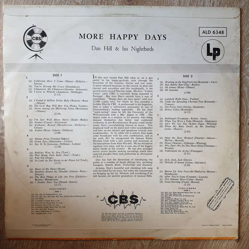 Dan Hill - More Happy Days - Vinyl LP Record - Opened  - Very-Good- Quality (VG-)
