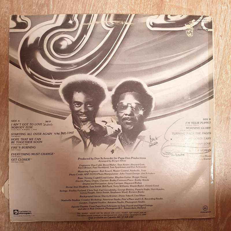 Purify Bros. - James & Bobby  - Vinyl LP Record - Opened  - Good+ Quality (G+)