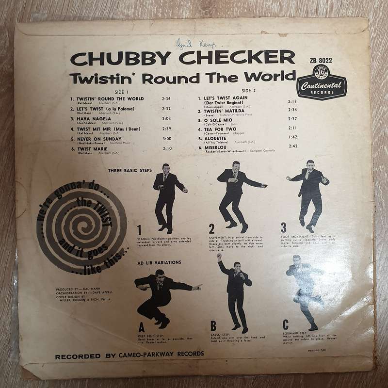 Chubby Checker  Twistin' Round The World - Vinyl LP Record - Opened  - Very-Good- Quality (...