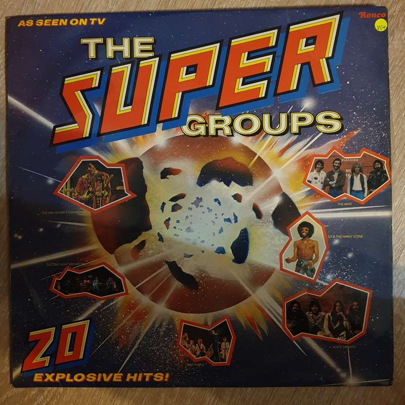 The Super Groups (UK Import) - (Black Sabbath, Who, Deep Purple Hendrix...) -  Vinyl LP Record - ...