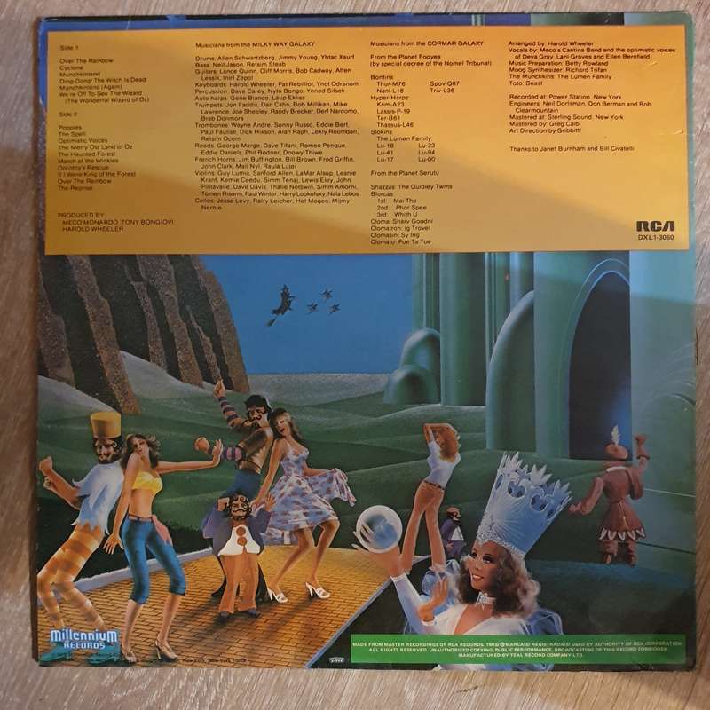 Meco  The Wizard Of Oz  - Vinyl LP Record - Opened  - Very-Good- Quality (VG-)