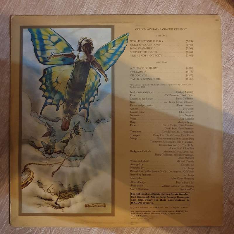 Golden Avatar - A Change Of Heart - Vinyl LP Record - Opened  - Very-Good+ Quality (VG+)