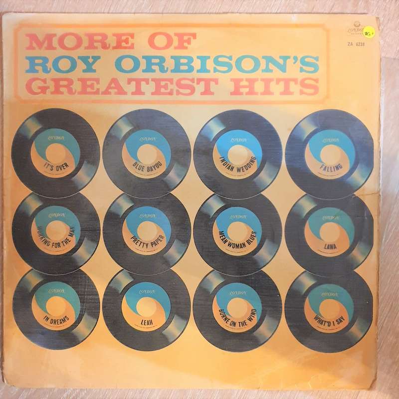 Roy Orbison - More Of Roy Orbison's Greatest Hits - Vinyl LP Record - Opened  - Good+ Quality (G+)
