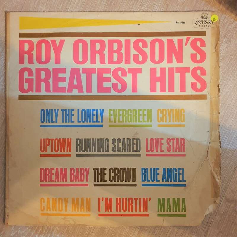 Roy Orbison's Greatest Hits  Vinyl LP Record - Opened  - Good+ Quality (G)