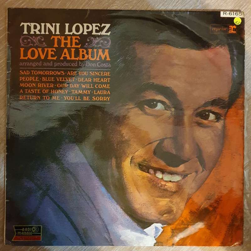 Trini Lopez  The Love Album - Vinyl LP Record- Very-Good+ Quality (VG+)