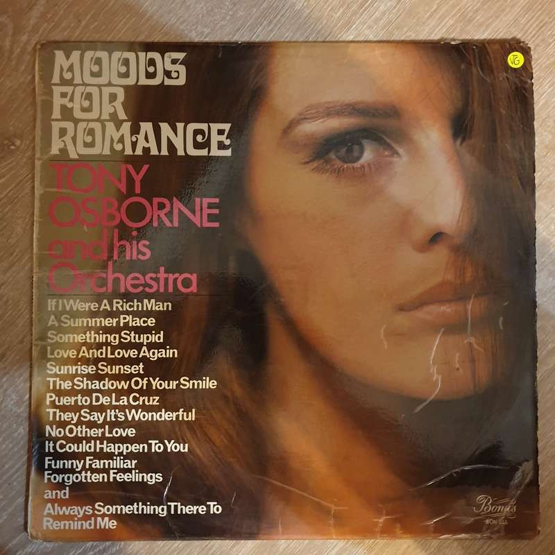 Tony Osborne And His Orchestra  Moods For Romance - Vinyl LP Record - Very-Good- Quality (VG-)