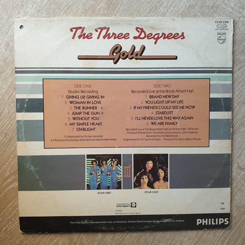 The Three Degrees  Gold - Vinyl LP Record - Opened  - Very-Good- Quality (VG-) (Vinyl Speci...