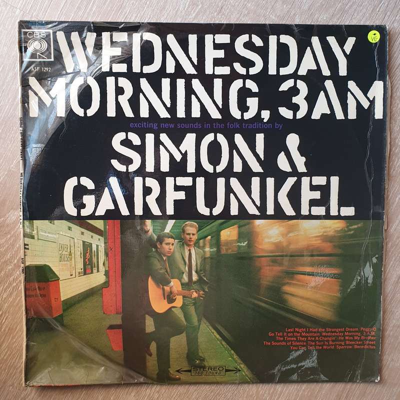 Simon & Garfunkel  Wednesday Morning, 3 A.M. - Vinyl LP Record - Opened  - Very-Good Qualit...
