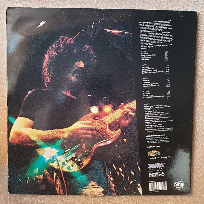 Frank Zappa and The Mothers  Roxy & Elsewhere -  Vinyl LP Record - Very-Good+ Quality (VG+)