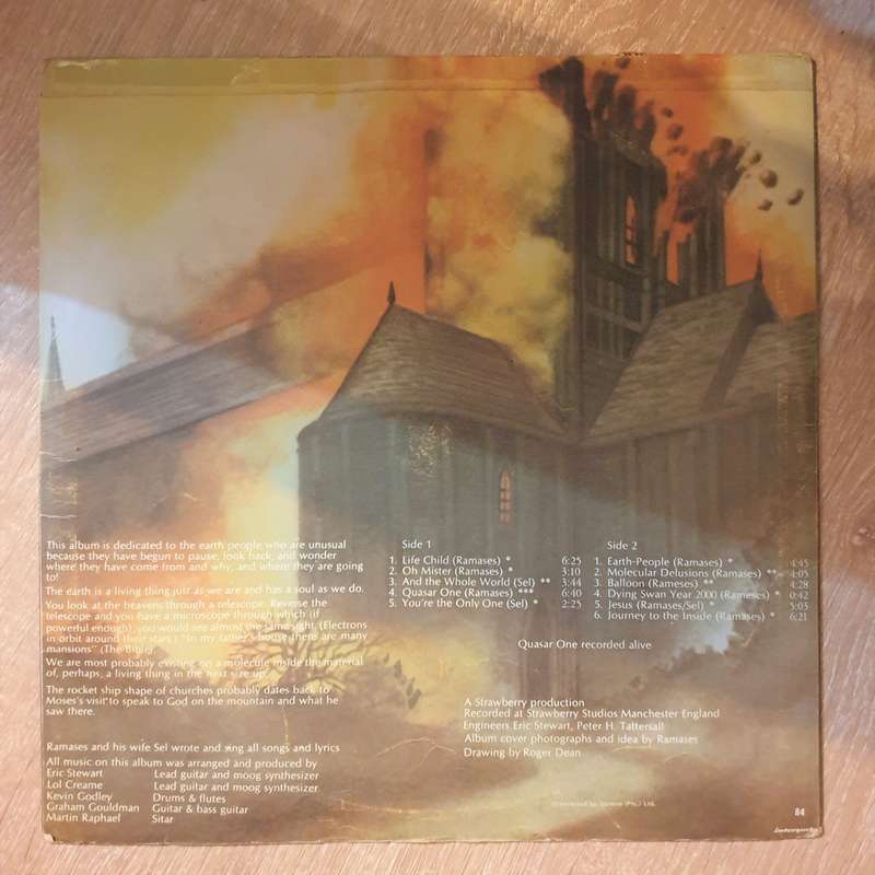 Ramases  Space Hymns. - Vinyl LP Record - Very-Good Quality (VG)