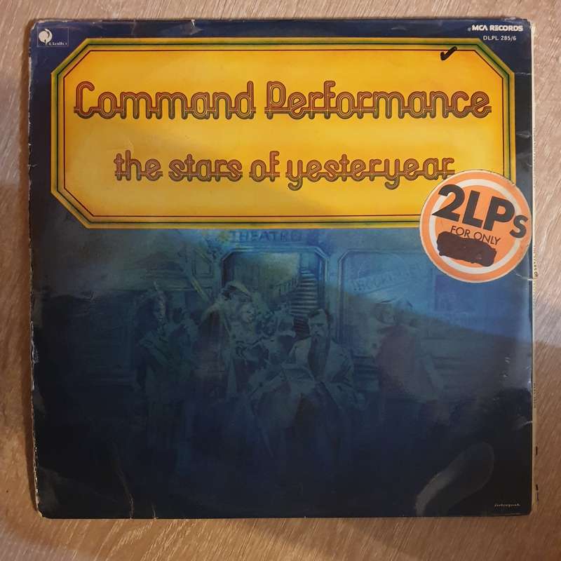 Command Performance - The Stars of Yesteryear -  Double Vinyl LP Record - Very-Good- Quality (VG-)