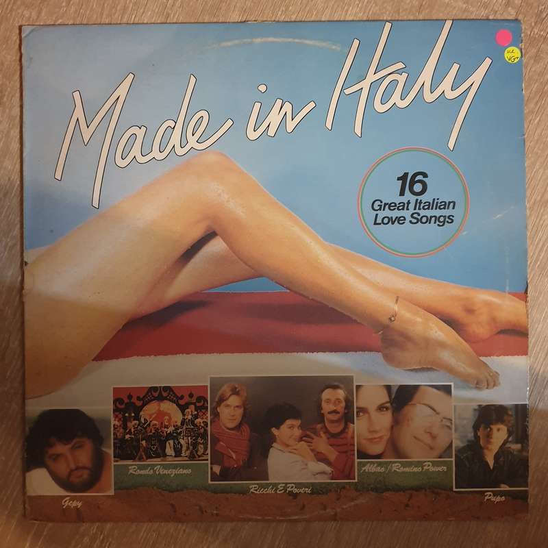 Made in Italy -  16 Great Italian Love Songs - Vinyl LP Record - Very-Good+ Quality (VG+)