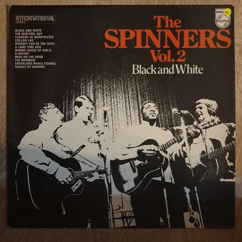 The Spinners  Vol. 2 Black And White  Vinyl LP Record - Opened  - Very-Good Quality (VG)