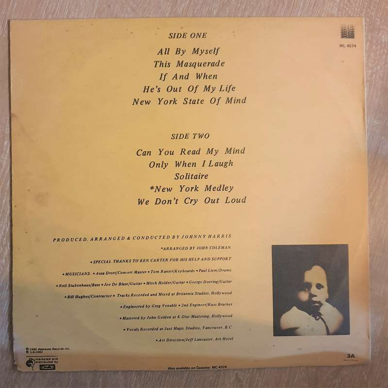 Shirley Bassey - All By Myself - Vinyl LP Record (VG-)