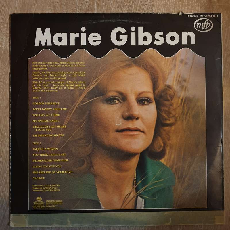 Marie Gibson - One Day at a Time - Vinyl LP Record - Very-Good+ Quality (VG+)