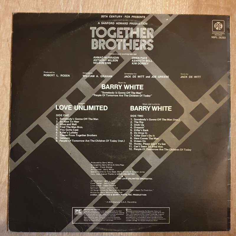 Together Brothers - Original Motion Picture Soundtrack -Barry White, Love Unlimited - The Love Un...