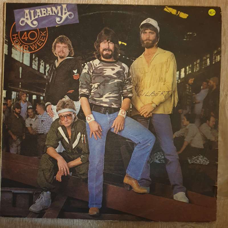 Alabama  40 Hour Week - Vinyl LP Record - Very-Good+ Quality (VG+)