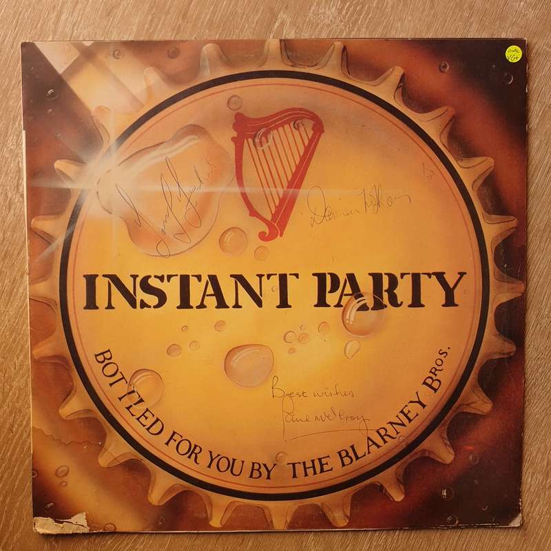 Blarney Brothers - Instant Party - Autographed  - Vinyl LP Record - Very-Good+ Quality (VG+)