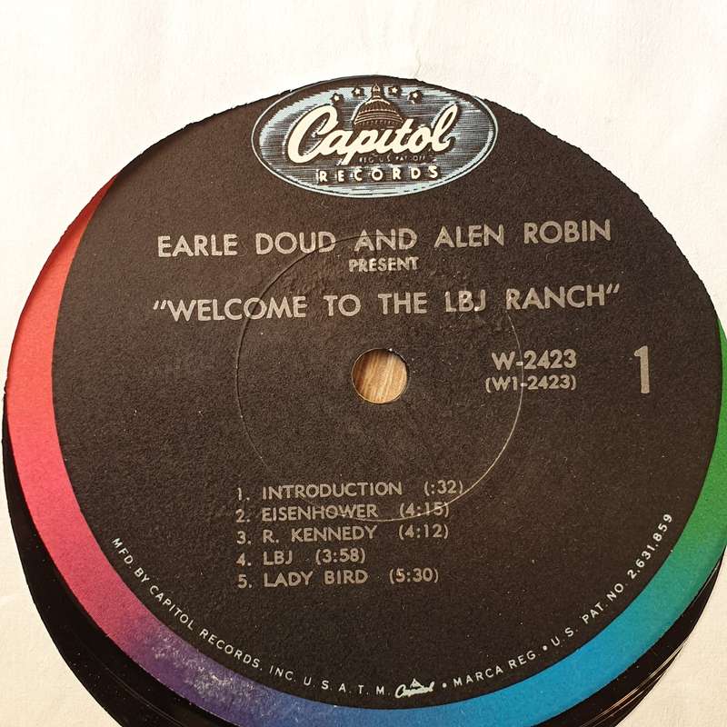 Earle Doud And Alen Robin  "Welcome To The LBJ Ranch!" - Vinyl LP Record - Very-Good+ Quali...