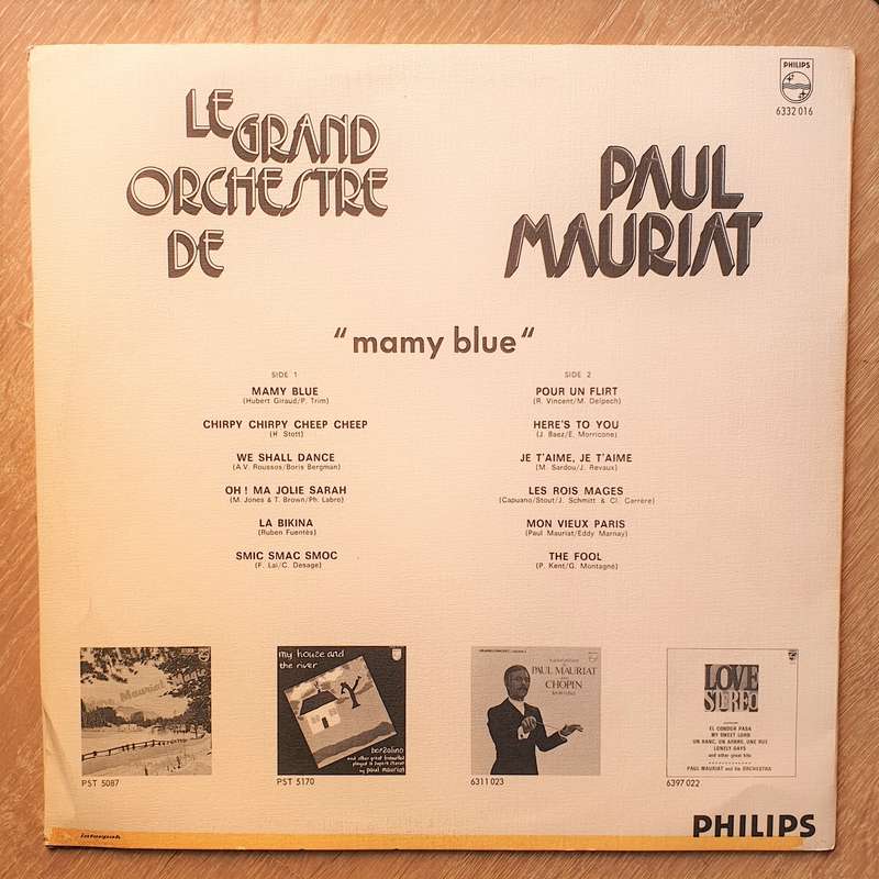 Paul Mauriat  Mamy Blue - Vinyl LP Record - Very-Good+ Quality (VG+)