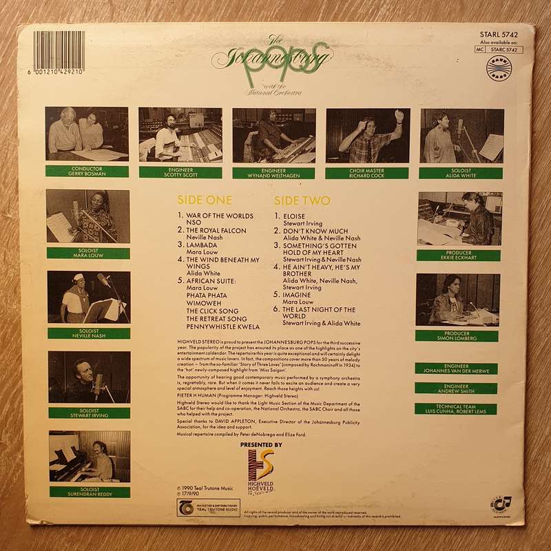 The Johannesburg Pops With the National Orchestra Vol 2 - Vinyl LP Record - Opened  - Very-Good+ ...