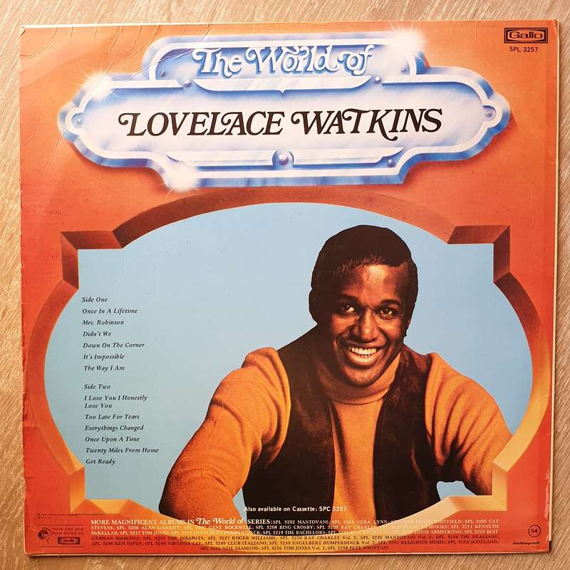 Lovelace Watkins - The World Of Lovelace Watkins - Vinyl LP Record - Very-Good+ Quality (VG+)
