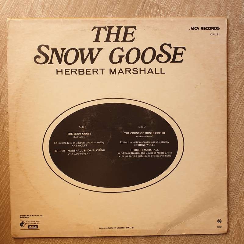 The Snow Goose - Herbert Marshall - Vinyl LP Record  (VG-)